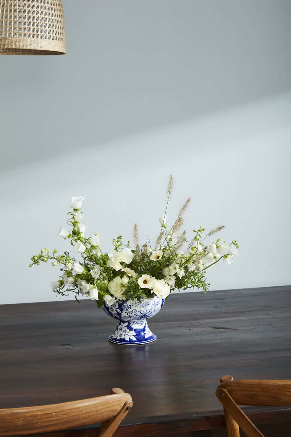 Blue Elodie Collection – Hand-Painted Chinoiserie-Inspired Stoneware Vessels - Blackspoke Boutique